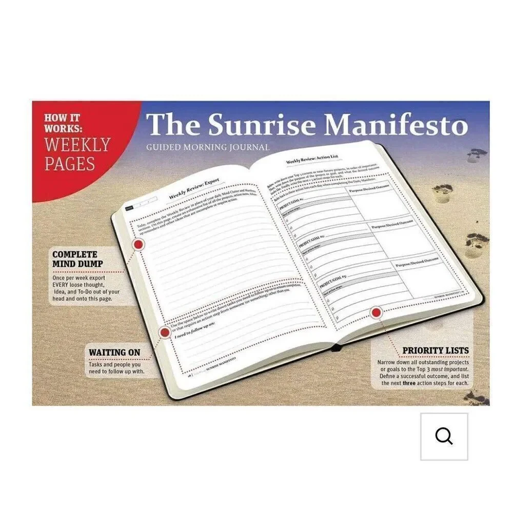 Salt Wrap The Sunrise Manifesto Guided Morning Journal  Reflection Self-Care